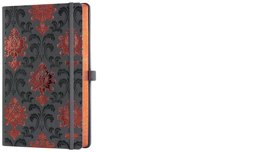 Carnet de notes (A5) Castelli, série Cuivré - Baroque (Ligné, couverture rigide)