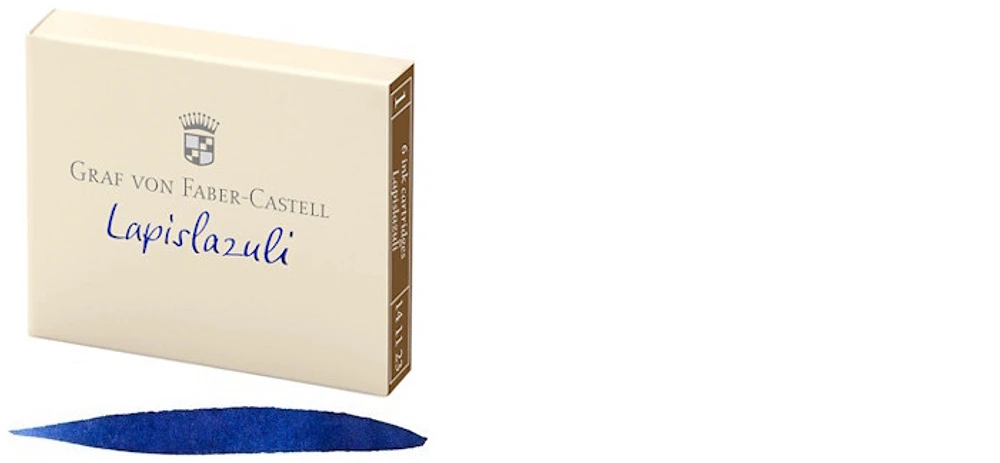 Cartouche d'encre Faber-Castell, Graf von, série Encre GvFC Luxury Encre Bleue - Lapislazuli