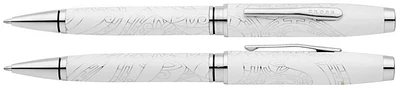 Stylo bille Cross, série Coventry Zodiac 2025 Year of the Snake Blanc perle CT