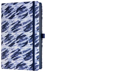 Carnet de notes (A5) Castelli, série Shibori Bulles (Ligné, couverture rigide)