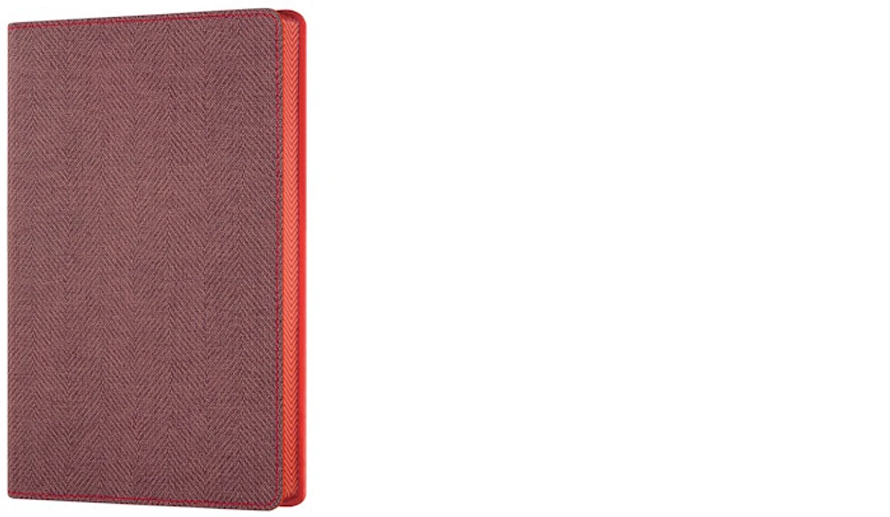 Carnet de notes (A5) Castelli, série Harris Érable rouge (Ligné, couverture flexible)