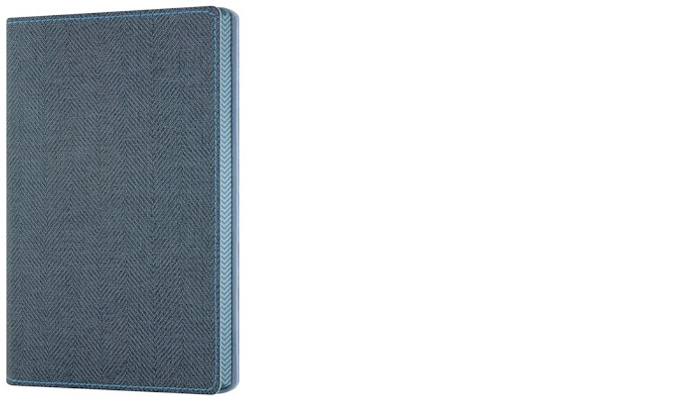 Carnet de notes (A5) Castelli, série Harris Bleu ardoise (Ligné, couverture flexible)