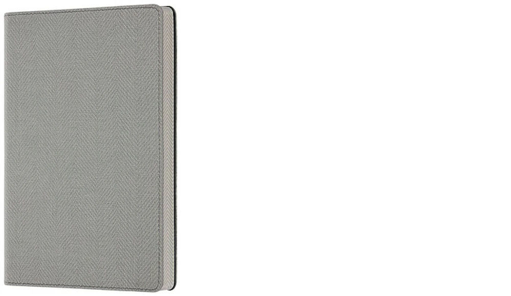 Carnet de notes (A5) Castelli, série Harris Gris huître (Ligné, couverture flexible)