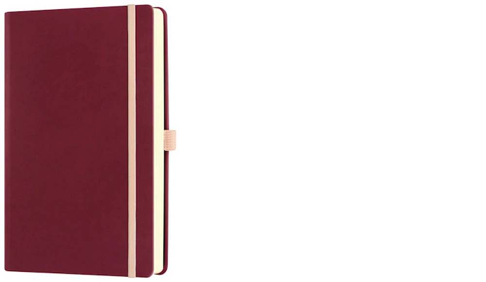 Carnet de notes (A5) Castelli, série Aquarela Cerise noire (Ligné, couverture rigide)