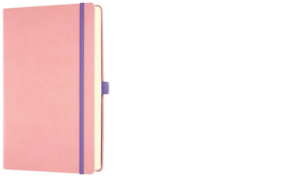 Carnet de notes (A5) Castelli, série Aquarela Rose cipria (Ligné, couverture rigide)