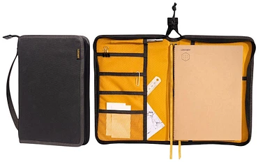 Carnet de notes Lochby, série Field Folio B5 Charcoal - Doré (Bumblebee) 