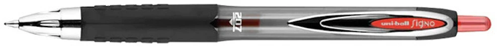 Stylo encre gel Uni-Ball, série Signo RT 207 Encre rouge