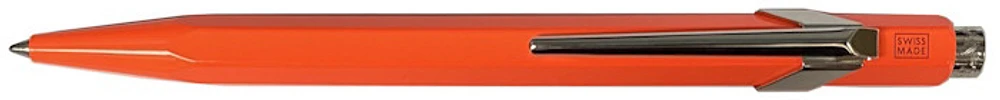 Stylo bille Caran d'Ache, série Office Fluo Orange fluo