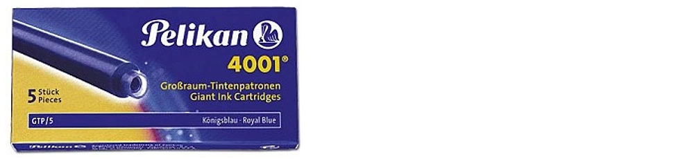 Pelikan Ink cartridge, Refill & ink series Royal blue ink (Long)