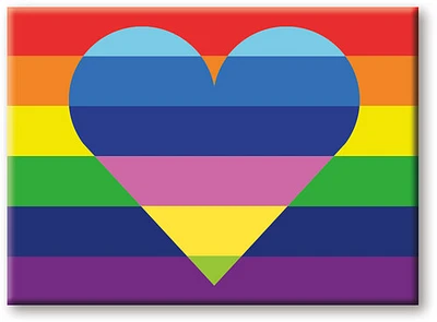 Pride Heart 2.5 x 3.5 Flat Magnet