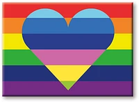 Pride Heart 2.5 x 3.5 Flat Magnet