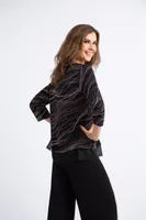 Long Sleeve Shimmer Top