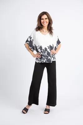 Dolman Sleeve Floral Blouse