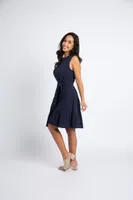 Sleeveless Button-Down Dress