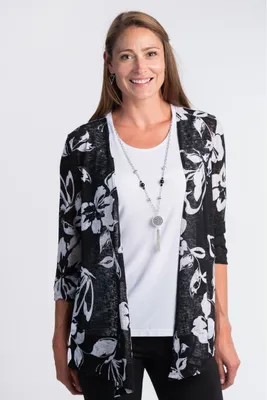 Combination Tank/Cardigan w/ Removable Necklace