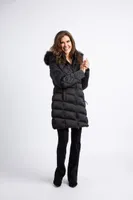 Fur Hood Insulated Winter Coat