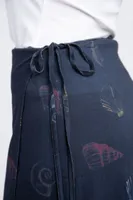 Challis Midi Wrap Skirt
