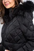 Fur Hood Insulated Winter Coat