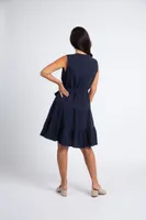 Sleeveless Button-Down Dress