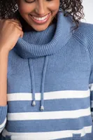 Kanga Pocket Cowl Neck Sweater
