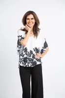 Dolman Sleeve Floral Blouse