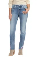 Ruby Straight-Leg Embroidered Jeans