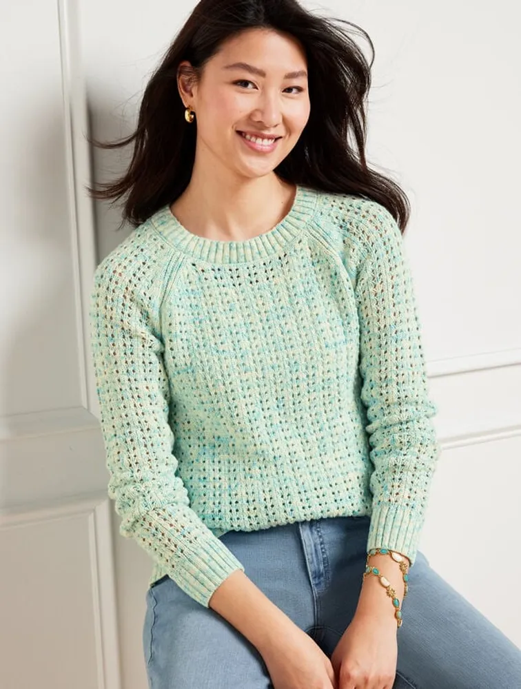 OPEN STITCH PULLOVER SWEATER