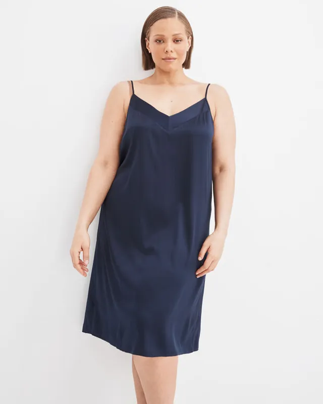 Stretch Cotton Cami Sleep Dress