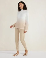 Dip-Dyed Organic Cotton Rollneck Sweater