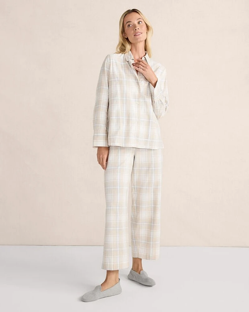 Organic Cotton Plaid Pajama Set