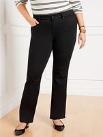 High-Waist Barely Boot Jeans - Black Wash Curvy Fit