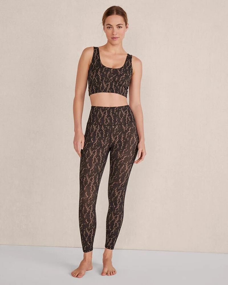 Varley Form Pocket Leggings Carob Snake