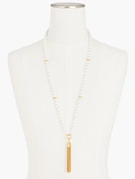 Tassel Pearl Necklace