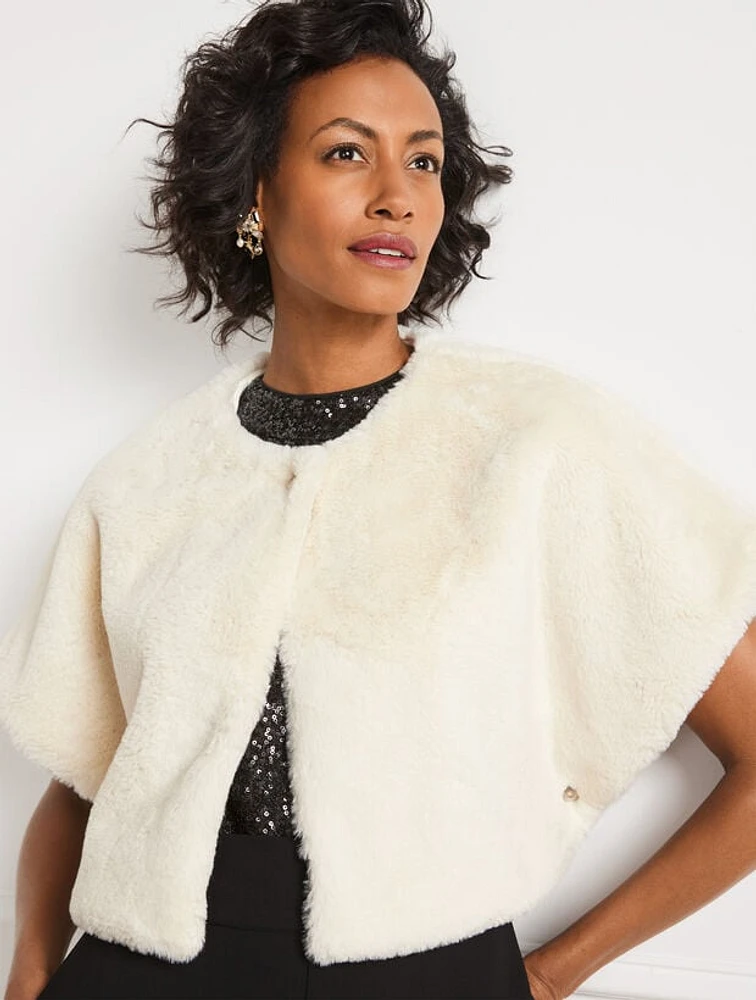 Faux Fur Capelet