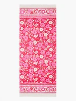 Floral Paradise Border Oblong Scarf