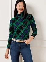 Classic Turtleneck – Black Watch Plaid