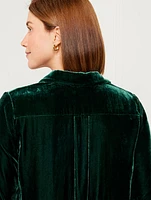 Effortless Velvet Classic Fit Button Front Shirt