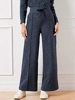 AirKnit Stretch Wide Leg Pants - Indigo Heather