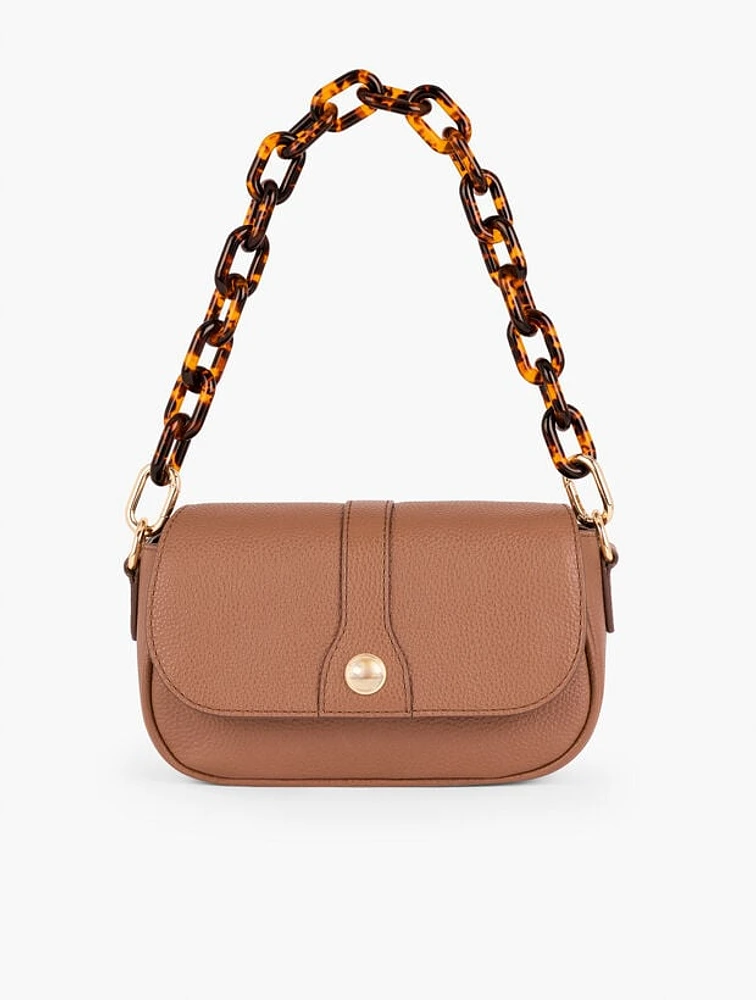 Baguette Leather Shoulder Bag