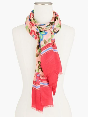 Darling Floral Oblong Scarf