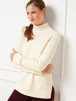 Ribbed Mockneck Sweater