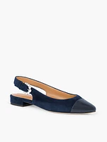 Edison Suede Slingback Flats