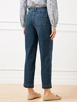 Straight Ankle Jeans - Darien Wash