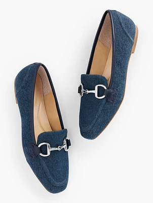 Stella Bit Loafers - Denim