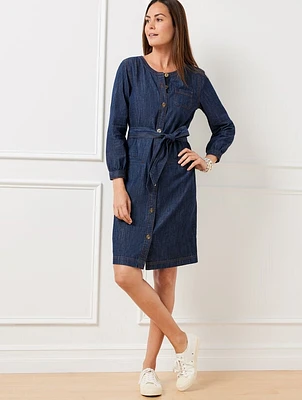 Denim Utility Shirtdress