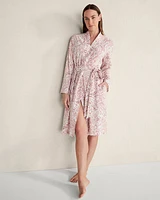 Organic Cotton Jersey Pinwheel Print Robe