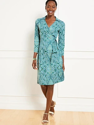 Effortless Jersey Kelly Dress - Harvest Paisley