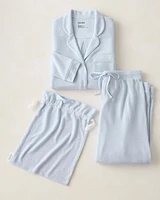 Marled Knit Pajama Set