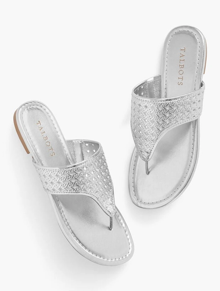 Gigi Sandals - Metallic