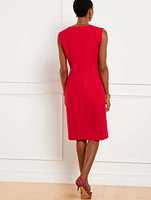 Luxe Double Cloth Sheath Dress